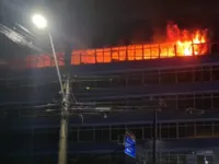 Incêndio atinge prédio da UNEB em Águas de Menino, região de Salvador