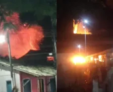 Incêndio de grandes proporções atinge casa no extremo sul da Bahia