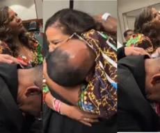 Esposa e pai de Davi choram com anúncio da vitória de Davi