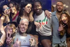 Neymar e Bruna Marquezine tem 'encontro inusitado' em evento de Anitta