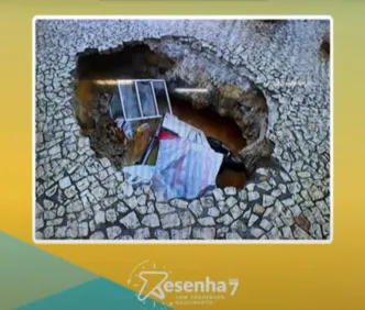 Resenha das 7: cratera se abre e deixa 4 pessoas feridas em Salvador