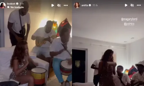
				
					Anitta curte 'after' na casa de Caetano Veloso em Salvador; vídeos
				
				