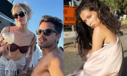 				 					Atriz revela ménage com Rodrigo Simas e Agatha Moreira: 'Delicioso' 				 				