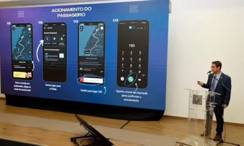  				 					Bahia lança 'botão de emergência' em parceria com app de transporte 				 				