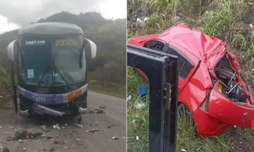 
				
					Batida entre carro e ônibus mata quatro pessoas na Bahia
				
				
