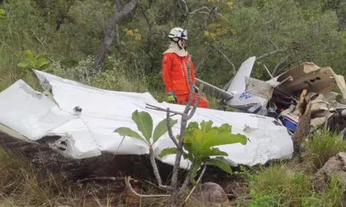 
				
					Bombeiros resgatam corpos das vítimas de queda de avião na Bahia
				
				