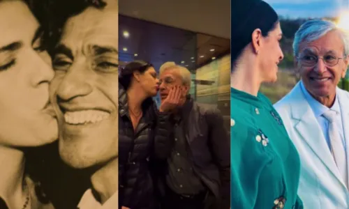  				 					Caetano Veloso celebra aniversário de Paula Lavigne com declaração 				 				