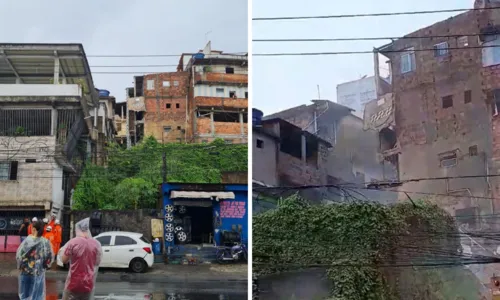  				 					Escadaria cai e alagamentos seguem: consequências da chuva em Salvador 				 				