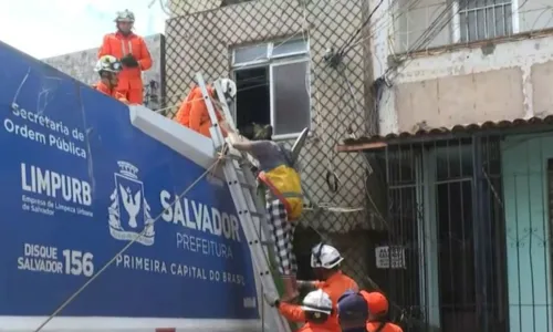 
				
					Família é resgatada após caminhão de lixo invadir imóvel em Salvador
				
				