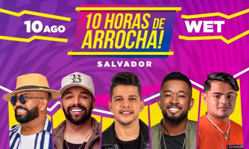 
				
					Festival 10 Horas de Arrocha confirma primeiras atrações em Salvador
				
				