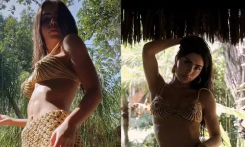  				 					Jade Picon curte feriado de Páscoa na Bahia; FOTOS 				 				
