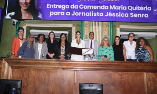  				 					Jéssica Senra recebe comenda Maria Quitéria em sessão na Câmara; FOTOS 				 				