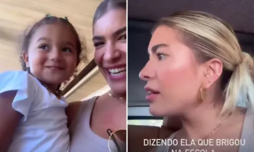  				 					Lore Improta reage ao descobrir que Liz brigou na escola; assista 				 				