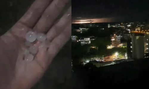 
				
					Madrugada na Bahia tem raios, trovoadas e chuva de granizo; VÍDEOS
				
				