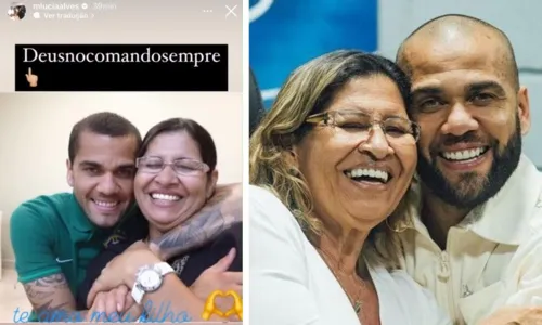 
				
					Mãe de Daniel Alves comemora saída do ex-jogador da prisão: 'Te amo'
				
				