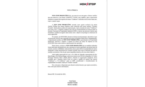  				 					Mani Reggo desiste de termo 'calabreso' por humorista Toninho Tornado 				 				