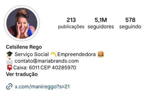 
				
					Mani Reggo ganha mais de 2 milhões de seguidores
				
				