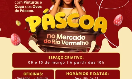 

					Mercado do Rio Vermelho divulga programação infantil para a Páscoa

				