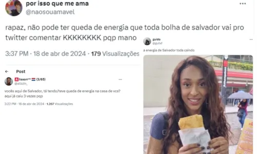 
				
					Moradores de Salvador reagem a falta de energia pelas redes sociais
				
				