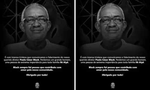 
				
					Morre Paulo Cézar Black, diretor do bloco afro Ilê Aiyê
				
				