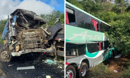 
				
					Motorista de ônibus morre após batida com caminhão em rodovia da Bahia
				
				