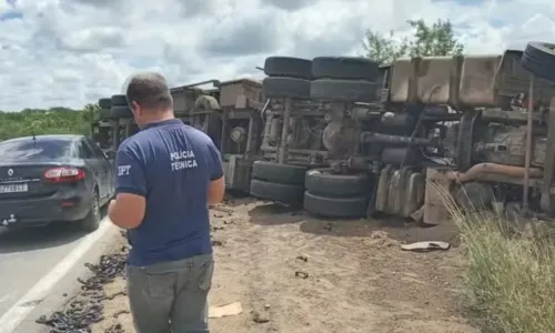 
				
					Motorista morre após carreta tombar em rodovia da Bahia
				
				