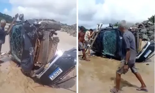 
				
					Motorista perde controle da direção e carro cai em praia no sul da BA
				
				