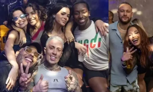  				 					Neymar e Bruna Marquezine tem 'encontro inusitado' em evento de Anitta 				 				