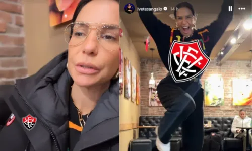  				 					Nos Estados Unidos, Ivete celebra título do Vitória: 'Realizações' 				 				