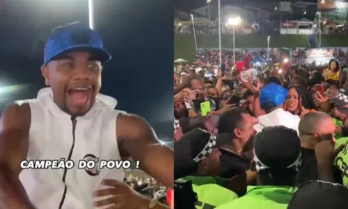  				 					Nos braços do povo: Davi agita multidão durante festa em Cajazeiras 				 				