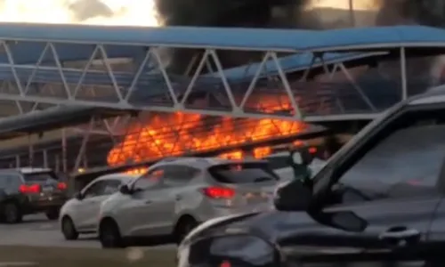
				
					Ônibus são incendiados em protesto na Avenida Tancredo Neves
				
				