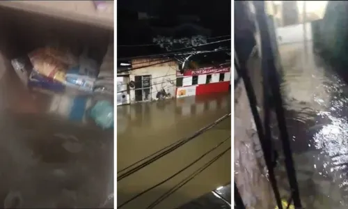  				 					Salvador tem casas e ruas alagadas após chuva forte na madrugada 				 				