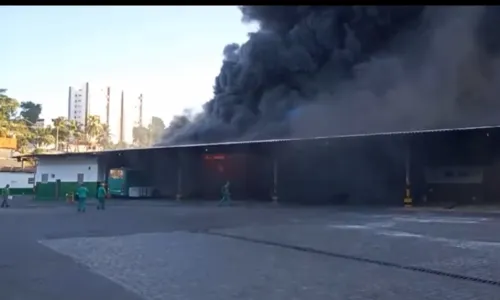 
				
					Vídeo: incêndio atinge garagem de ônibus em Salvador
				
				
