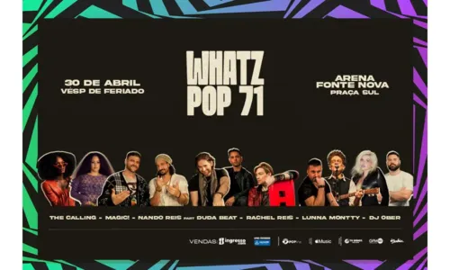  				 					WhatzPOP71: Festival se solidariza com fãs de Jão e oferece desconto 				 				