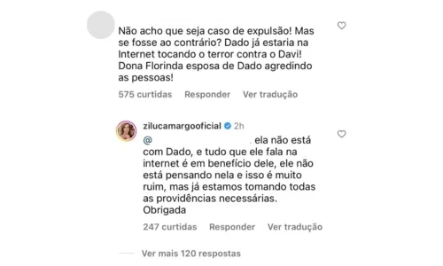 
				
					Zilu Camargo reage a comentário sobre expulsão de Wanessa do 'BBB 24'
				
				