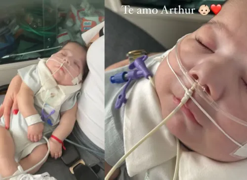 Após 9 meses na UTI, bebê de Zé Vaqueiro e Ingra Soares recebe alta