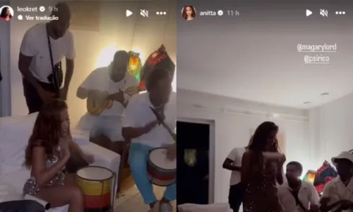 
				
					Anitta curte 'after' na casa de Caetano Veloso em Salvador; vídeos
				
				