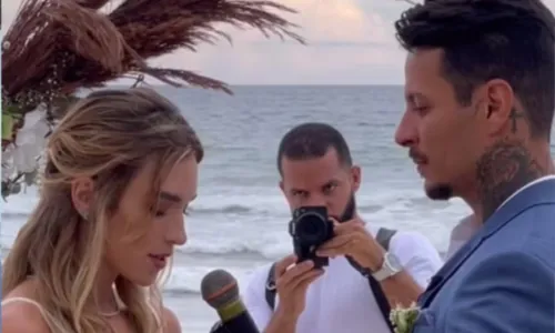 
				
					Atriz da TV Globo se casa com empresário na Bahia; FOTOS
				
				