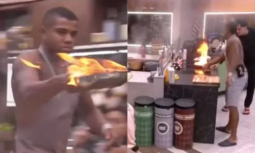 
				
					'BBB 24': frigideira pega fogo e Davi corre para apagar; VÍDEO
				
				