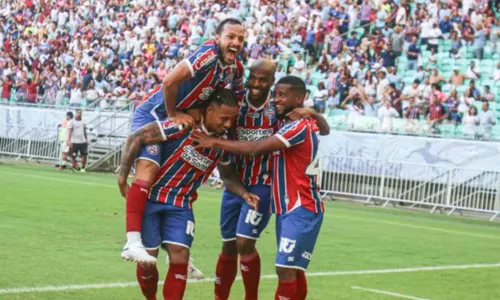 
				
					Bahia bate Jacuipense por 2 a 0 e termina fase na liderança do Baianão
				
				