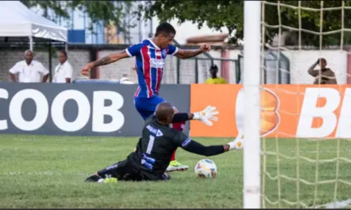 
				
					Bahia vence jogo de ida da semifinal do Baiano contra o Jequié
				
				