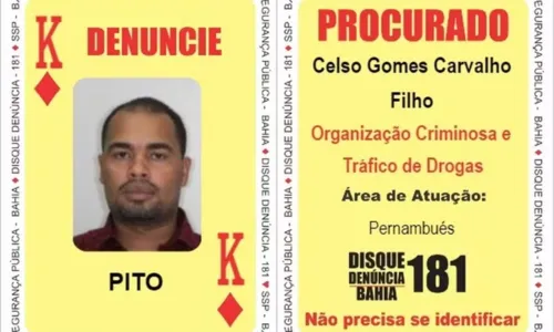 
				
					Baralho do Crime: suspeito de homicídio e tráfico é preso em Salvador
				
				