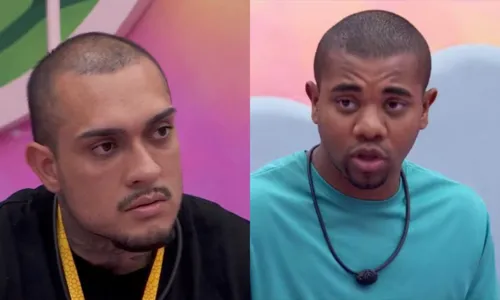 
				
					Briga, ameaça, Xanddy e 'calabreso': veja resumo da madrugada no 'BBB'
				
				