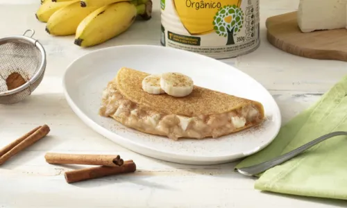 
				
					Café da manhã: aprenda a fazer panqueca de banana com leite e queijo
				
				