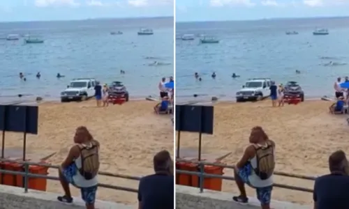 
				
					Carro fica atolado no Porto da Barra após tentar rebocar jet ski
				
				