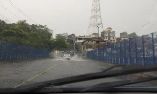 
				
					Chuva causa alagamentos, ventos fortes e derruba árvore em Salvador
				
				