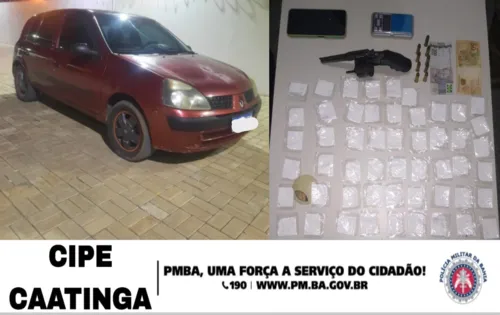 
				
					Drogas, armas e munições são apreendidas na BA; homem é preso
				
				