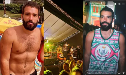 
				
					Em Salvador, Humberto Carrão curte ensaio de Olodum e praia do MAM
				
				