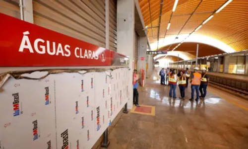 
				
					Estação Águas Claras do metrô de Salvador começa a operar nesta terça
				
				