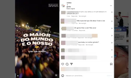 
				
					Internautas criticam presença de Victor & Leo no São João de Salvador
				
				